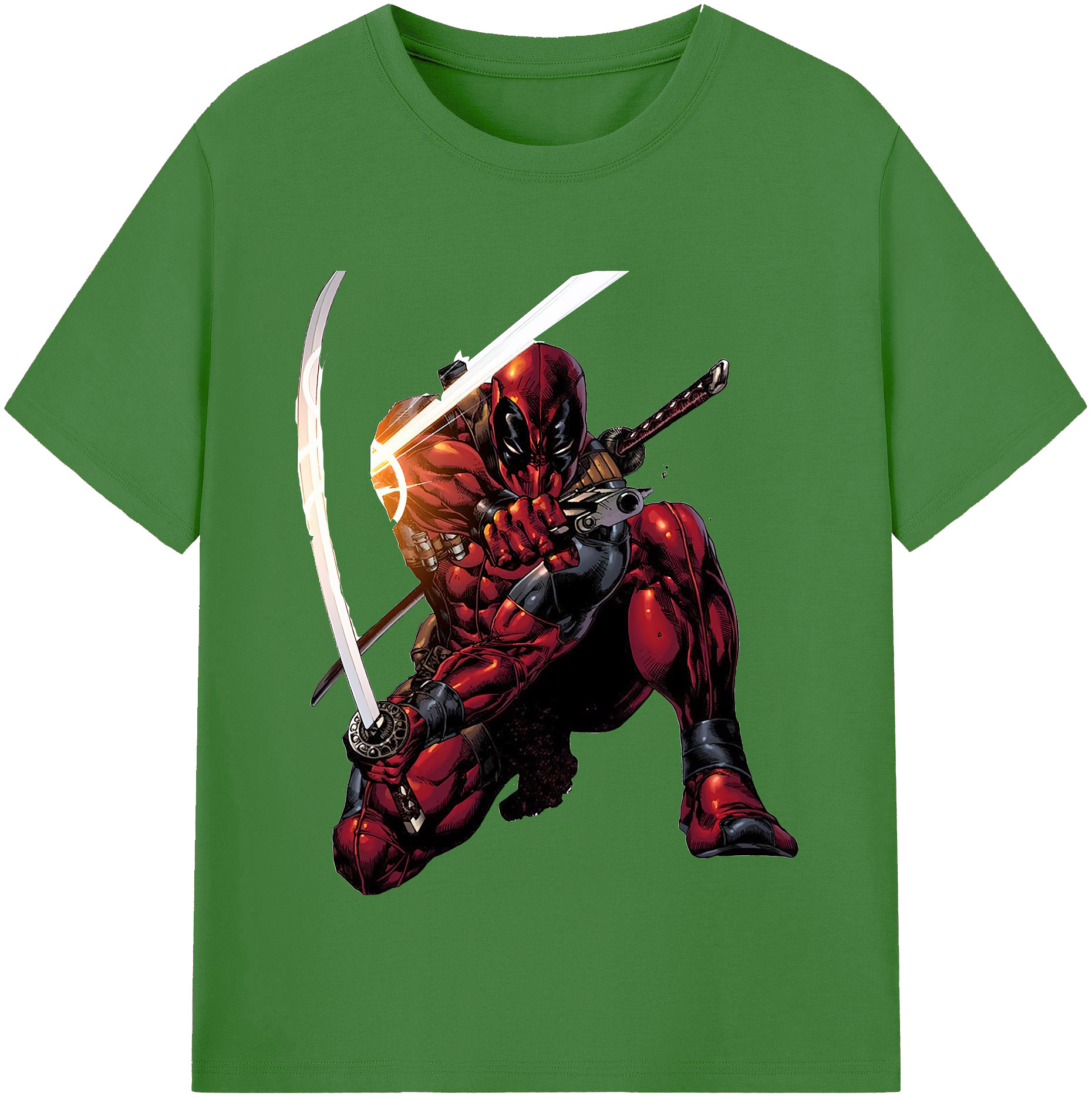 （画像用） Deadpool デッドプール レディースカジュアルプリントTシャツ（綿100％）